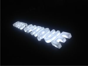 3D illuminated sign
