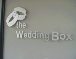 Brushed Aluminium cut out sign