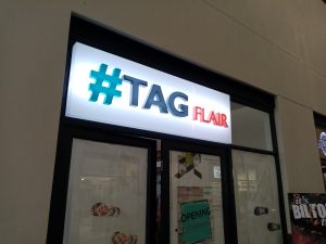 3D illuminated sign with LED lights