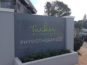 Perspex and Vinyl sign