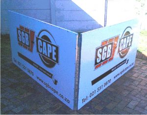 Welded Metal Frame With Chromadek Sign